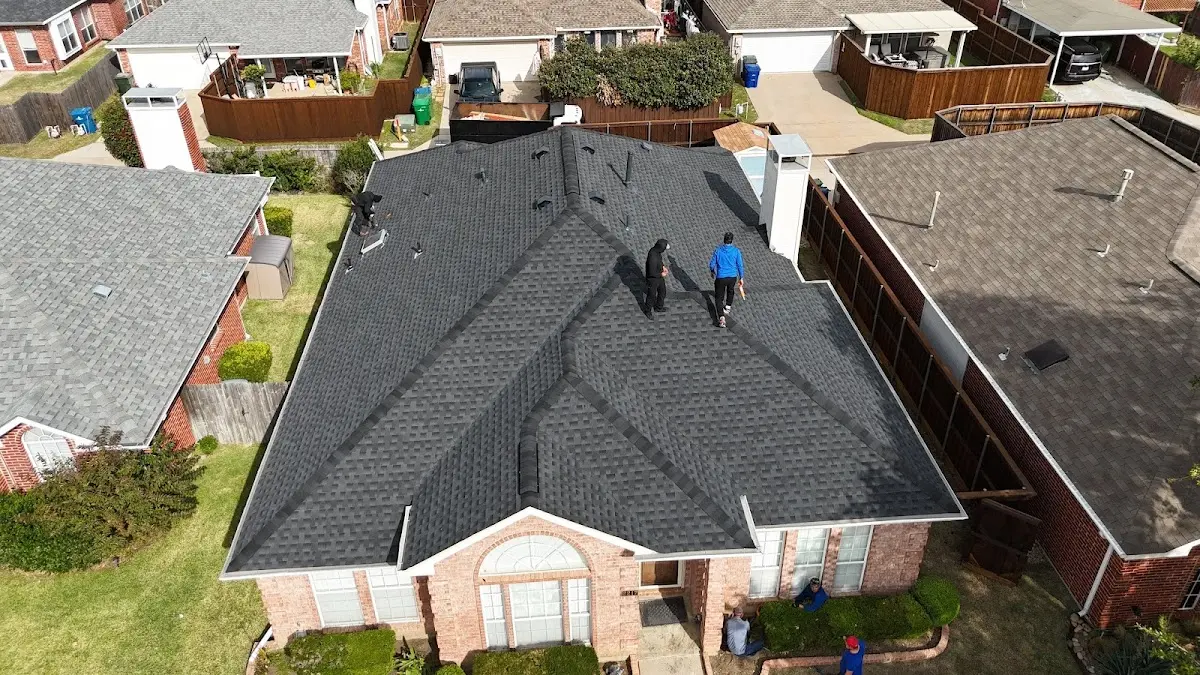 Slate & Tile Roof Repair work in progress on a Millbrae property